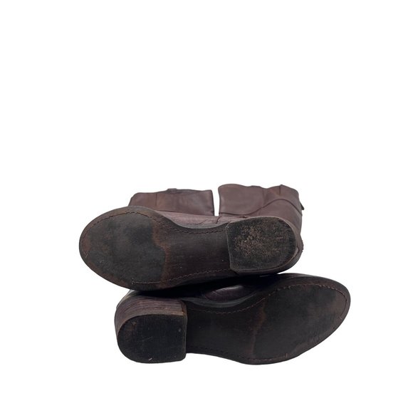 Sam Edelman Women’s size 7B Croc Embossed Leather back zip Boots - Picture 9 of 13